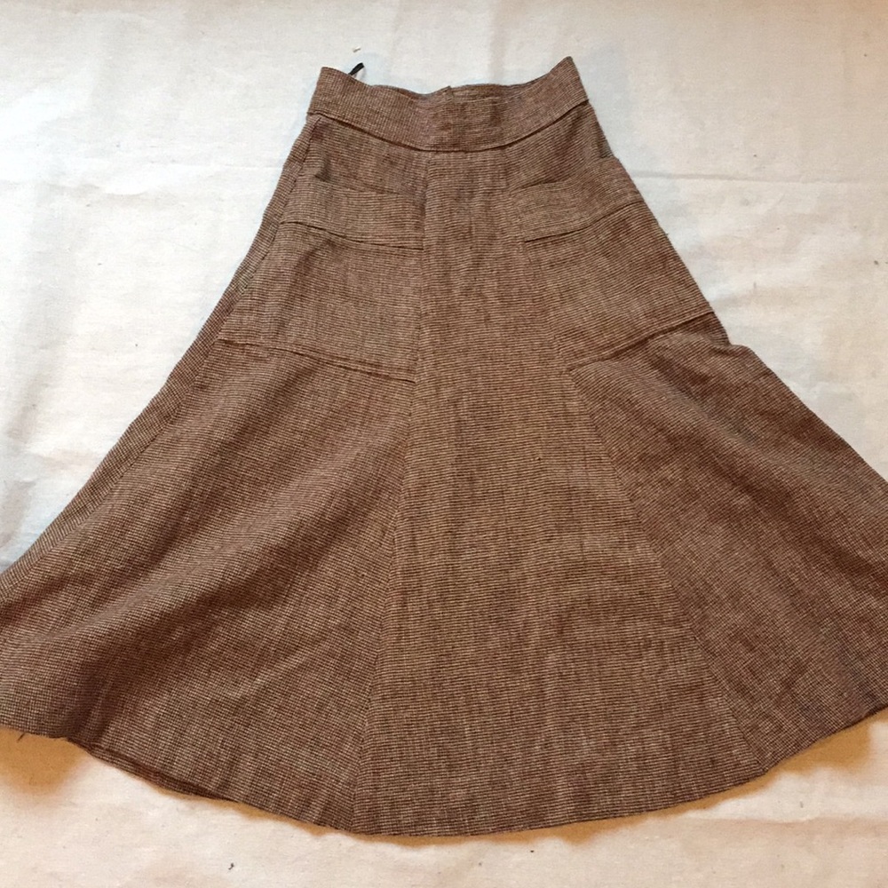 Vintage flared wool skirt